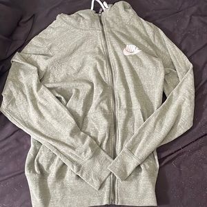 Mens green Nike zip up jacket